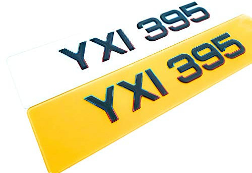 Tsg 3D GEL CRYSTAL COLOUR NUMBER PLATES (FRONT & REAR) (M sport)