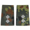 baum-m gmbh Rangschlaufen für Schulterklappen für die Deutsche Bundeswehr flecktarn mit weißem Stick Oberleutnant