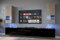 Furnitech Wohnwand Wohnzimmer - Wohnzimmer Möbel mit LED RGB - 16 Farben - Hängend Wohnwand Modern - Wohnzimmer Schrankwand mit Regale und TV Schrank (Sezana AN21-18SB-HGM8 1B)
