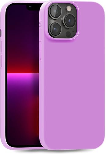 MyGadget Cover per iPhone 13 Pro Max - Custodia Protettiva in Silicone Morbido – Case TPU Flessibile - Ultra Protezione Antiurto & Antigraffio - Lilla