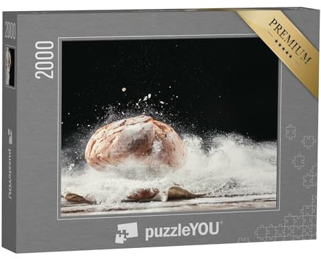 puzzleYOU: Puzzle 2000 Teile „Frisches Brot auf dem Tisch“ – aus der Puzzle-Kollektion Essen und Trinken