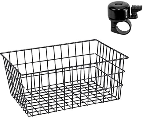 Unix Campagno Fahrradkorb Gepäckträgerkorb XXXL Fahrrad Korb hinten sehr groß inkl. Fahrradklingel