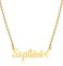 RWQIAN Prénom Personnalisé Collier En Acier Inoxydable Nom Personnalisé Chaîne Femmes Personnaliser Bijoux Papillon colliers prénom Argent/Or/Or rose
