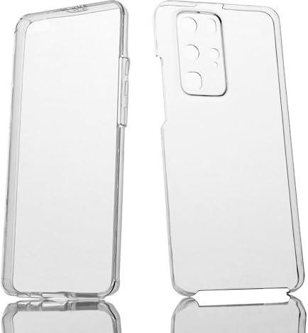 Max Power Digital Hülle für Huawei P40 Pro 360 Grad Transparent Silikon Schutzhülle Durchsichtig Beide Seiten Doppelseitig Full Body Vorne und Hinten Stoßfest Case