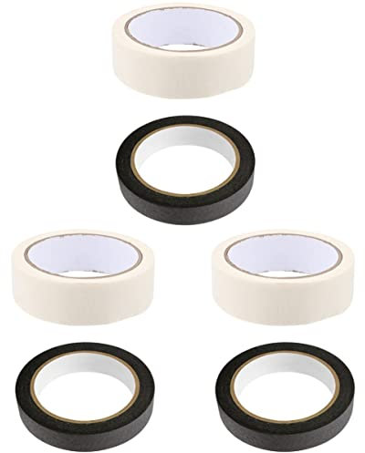 MAGICLULU 6 Pcs Painters Tape Masking Tape for Painting Durable Masking Tape Writable Tapes Adhesive Tapes Masking Tape for Crafts Painters Masking Tape Multifunction Paper Masking Glue