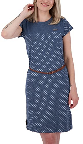 Alife and Kickin Damen LeoniceAK B Shirt Dress Kleid Damenkleid Freizeitkleid Sommerkleid XS-XXL, Marine Melange, M