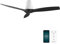 Cecotec Ventilador de Techo EnergySilence Aero 5500 Aqua White&Black Connected, Motor DC 40W, Diámetro 132 cm, Bajo consumo, Wifi, Mando, Exteriores, Temporizador, Verano e invierno, Silencioso