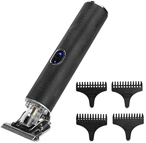 Herren-Haarschneider Wiederaufladbar Präzisions-Bartschneider Kit Elektro-Haarschneider Professioneller Rasierer Friseursalon Schwarz