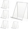 5Pcs Acrylic Book Stand Clear, Answaily Book Holders Display Shelf,Multi-Functional Display Easel,Desktop Decorative Storage Rack for Displaying Artworks, Books,Notebooks and Other Small Items