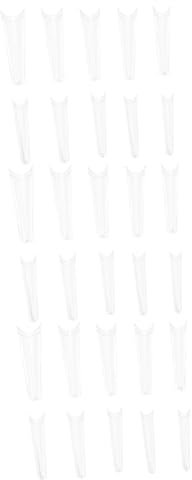 POPETPOP 1500pièces Faux Transparent Capsules De Nail Art Forme De Cercueil Pour Salons Et Facile à Appliquer Personnaliser