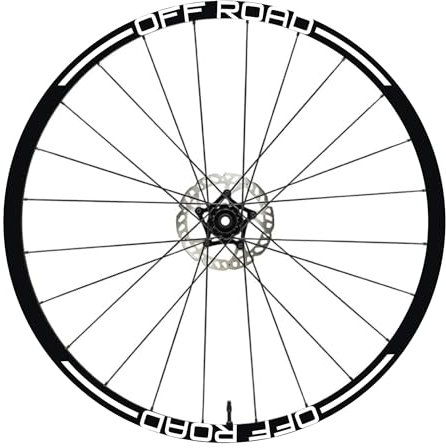 Felgenaufkleber MTB 26 Zoll - 27,5 Zoll - 28-29 Zoll Rad MTB Bike Aufkleber Mountainbike Offroad COD. B0145 (27,5 Zoll, weiß glänzend)