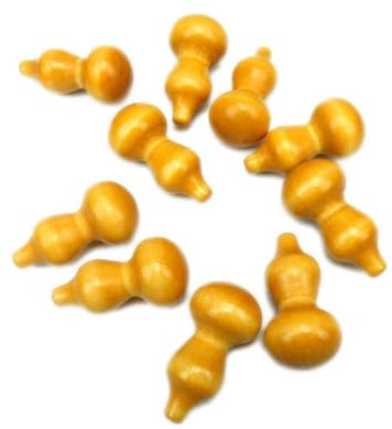 NUOBESTY 20St Creative creatim bastelbedarf Selfmade holzperle Feng Shui Wu tortenzubehor wu Anh?nger Handschmuck Kürbis Kunsthandwerk Pappbecher Schlüsselanhänger Zubehör Bambus