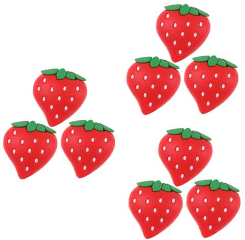 jojofuny 9pcs Fruit Design Cable Saver Cute Strawberry USB Cable Protector for Earphone Cord Easy to Install Prevents Damage