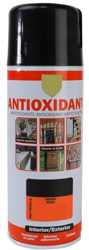 various-Pintura Spray Antioxidante Plata argento 400 Ml para las Superficies de Metal, Hierro y Aluminio,Pack de 1 Unidad