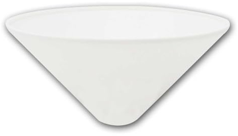 world-trading-net - Lampen-Baldachin in Kegelform, Durchmesser 120mm, Höhe 60mm, weiß, Durchmesser für Zuleitung ca. 7mm