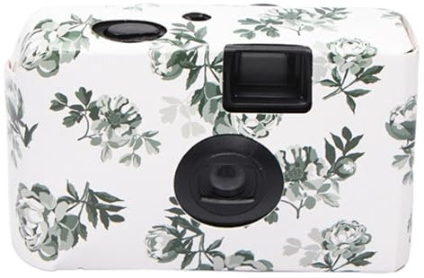 1 Set Cartoon Disposable Camera With 17 Sheets Film Portable Single Use Once Pictures Taking Fool Optical Cameras Camp