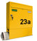 AL Briefkastensysteme Briefkasten mit Hausnummer gelb RAL 1003 - Basic 1er Briefkasten mit Zeitungsfach und Namensschild wetterfest Din A4 - Postkasten mit Hausnummernschild personalisiert