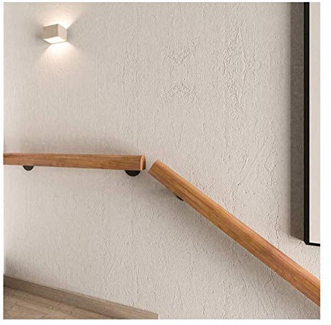 outdoor handrail Handrails for stairs Stair railings Handrail wooden handrail natural railing attachment wall mounting rounded edges for older children outdoor and indoor stairs steps stair