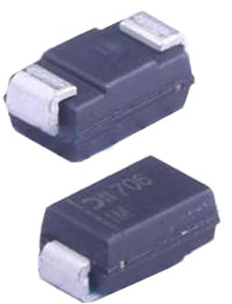10 Stück TVS-Diode, unidirektional, Vrwm: 15 V SMA (DO-214AC) SMAJ15A-13-F