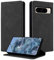 CASAFUNY Custodia per Google Pixel 8 Pro Cover a Libro Portafoglio in Pelle PU Protettiva per Google 8 Pro, Flip Caso Custodia per Google Pixel 8 Pro, Nero