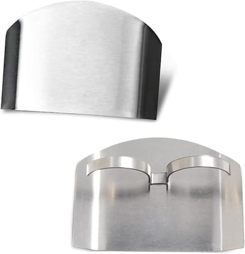 Kitchen Finger Guards, 3-Pack Stainless Steel Finger Protectors for Knife Cutting Safety - Meat, Vegetable, Fruit Slicing & Dicing
