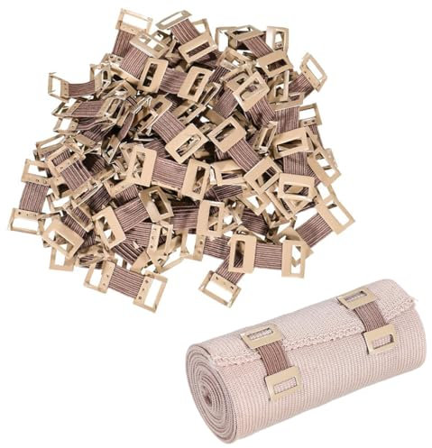 UEAVOID 50 Pezzi Clip Elastiche per Bende Chiusure Metalliche Stretch per Garze Materiale di Bendaggio Varie Fasciature