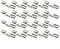 Glas-Schiebetür-Rollen, H-Form, Eisen-Material, 20-teiliges Set