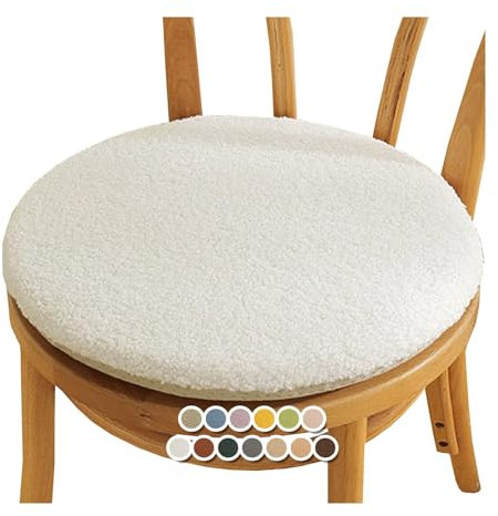 Sitzkissen Rund Stuhlkissen Stuhlauflage rutschfest Stuhlkissen Waschbar Sitzkissen Gartenstuhl für Esszimmerstühle Hocker Bürostühle(#1,14x14inch/35x35cm)