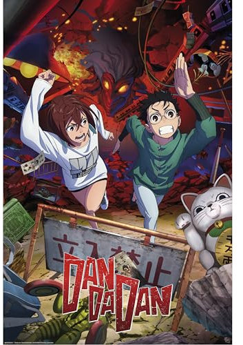 GB eye Dan Da Dan Momo & Okarun 61 x 91,5 cm / 24,2 x 35,8 Zoll Maxi-Poster – Gerollt geliefert – Kunstposter – Wandposter – Poster & Drucke | Dan Da Dan Merchandising