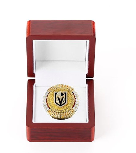 Housunzi 2023 Puck Championship Ring Replik Golden Knights Eishockey-Meister Ringe Souvenir Fans-Accessoires Sammlerstücke Geschenk für Freund Vater,12#