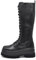 IF Fashion Scarpe Combat Anfibi Militari Stivali Stringati Alti da Donna Platform Plateau Zeppa HJ811 Nero N.38