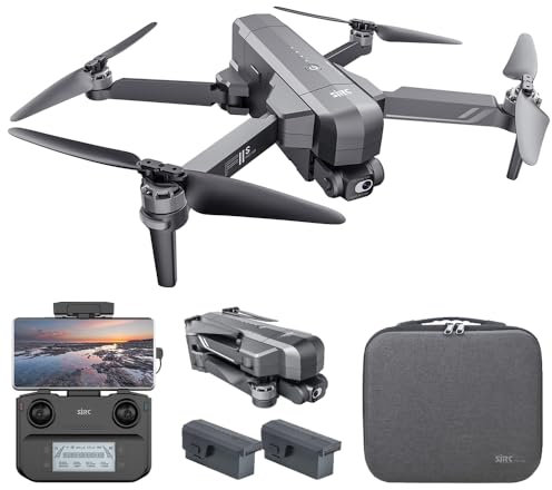 X-Verse SJRC F11S 4K PRO+ Drohne mit Kameras 4K HD EIS, 6KM Kontrollabstand, 2 Achsen Gimbal, Professionelle Faltbarer Quadcopter mit Bürstenlosem Motor für Erwachsene, 2 Batterien