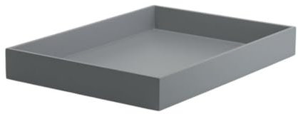Gift Company [A] Spa, Tablett, M, rechteckig (40,4x29,3x5cm), 2 farbig, Graphite, 40,4x29,3x5cm