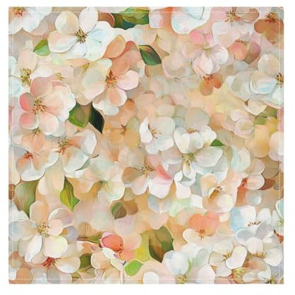 Ukraine Guelder Rose Beauty Flowers Fancy Cloth Dinner Napkins Reusable Cloth Polyester Cloth Napkins Large Kitchen Table Cloth Napkins Cloth Washable Set of 6 50.8 x 50.8 cm servilletas para