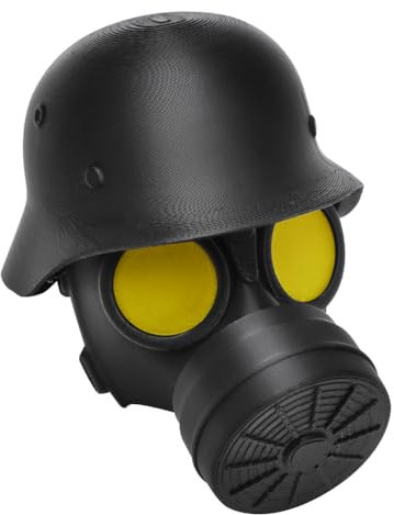 Deckkappe Für Die Anhängerkupplung, Abdeckkappe für Anhängerkupplung, Lustige Gasmaske, Schutzkappe Abdeckung für 50 mm Kugelkopf Anhänger Anhängerkupplungen (Gold)