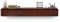 GAOAZHEN Modern Floating TV Unit, Wall-Mounted Media Console with 2 Drawers, Small Apartment TV Cabinet, Floating Shelf for Under TV Storage(Brown,120cm)