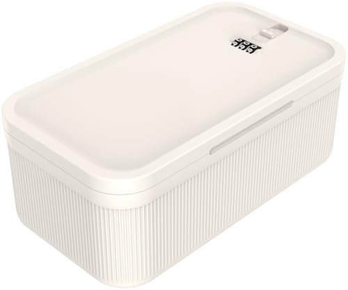 JOSTART Lockable Storage Box, Plastic Lockable Medicine Box BPA-Free, Combination Phone Lock Box Portable, Small Medicine Lock Box for Home Fridge Office Travel