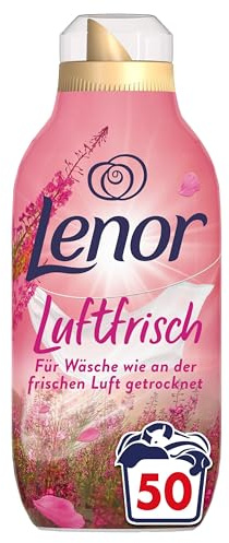 Lenor Luftfrisch Wildblumenfeld, Weichspüler, 50 Wäschen | Für Wäsche wie an der frischen Luft getrocknet, mit lang anhaltendem Duft und Weichheit.