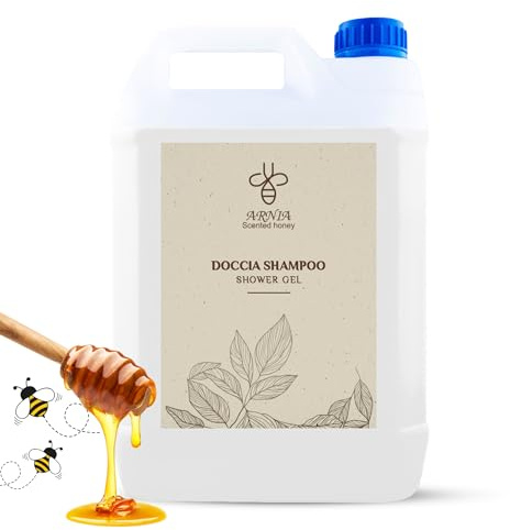 Höflichkeits-Set B & B Bad Hotel Dusche Shampoo Kanister 5 Liter Honigduft Made in Italy (Doccia Shampoo - Kanister 5 l)