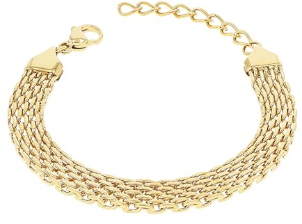 Amor Armband für Damen, Edelstahl, 16+4 cm, gold, Geschenkidee, kommt in Schmuck Geschenk Box, 2100173