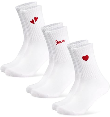 Niofind Lustige Tennissocken für Damen & Herren, Baumwoll Sportsocken mit Aperol Motiv, 3 Paar Statement Socken mit Cocktails, Valentinstag Geburtstag Geschenk für Frauen Freundin Partner Paare