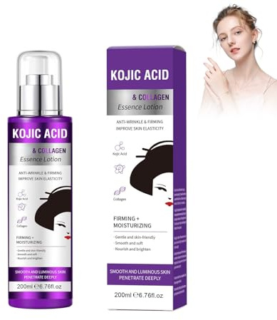 Kojic Acid Gesichtswasser und Creme, Aufhellendes Toner und Pflegecreme mit Kojisäure für einen Strahlenden Ausgeglichenen Teint, Intensivpflege zur Sichtbaren Verbesserung des Hautbildes (Creme)