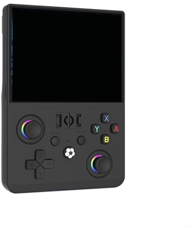 CWOQOCW Consola retro IPS de 45 pulgadas para R36MAX2, más de 18000 juegos precargados, procesador de doble núcleo, palanca de mando desmontable, más de 30 emuladores, gamer portátil compacto para
