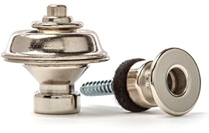 Jim Dunlop Traditional Straplock-Set aus Nickel