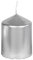 Stumpenkerze silber 80x60 mm