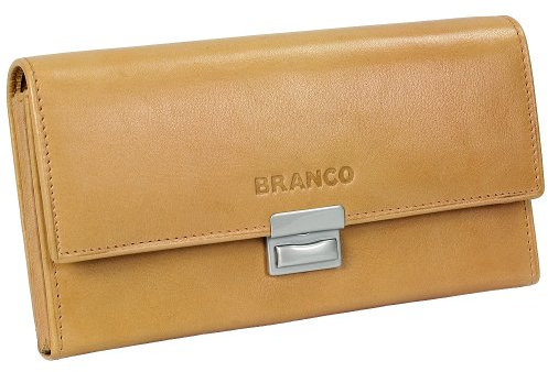 Branco Kellnerbörse Kellnergeldbeutel Servicegeldbörse Taxibörse Beige Leder