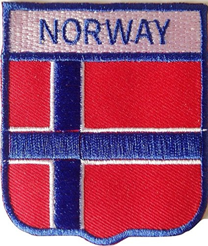 Toppa Patch stemma bandiera Norvegia adesivo per tessuti/vestiti