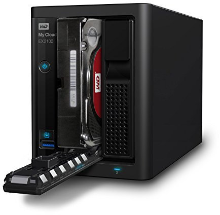 Western Digital Wdbwaz0040Jbk-Eesn My Cloud Ex2100 Network Attached Storage Expert Series 2-Bay, 4 Tb