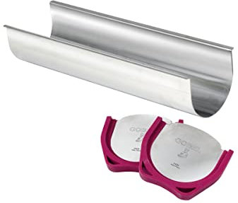 Gobel 814570 - Gouttière à bûche étanche 30 cm, contenance 1,5L, Gris