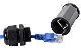Cablecc Coupleur Adaptateur d’extension de réseau LAN Ethernet avec verrouillage étanche Cat6 RJ45 femelle vers femelle